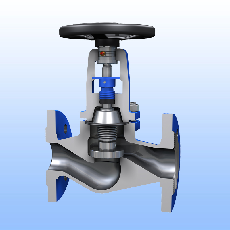 DIN-EN globe valve bellows seal