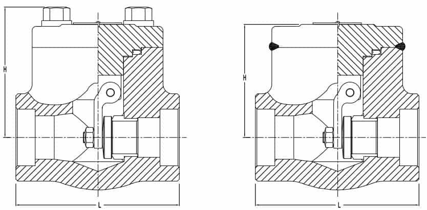 forged swing check valve