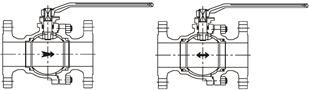plávajúci guľový ventil s kovovým sedlom