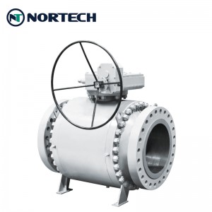 Cast steel trunnion ball valve1