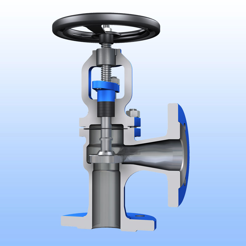 DIN-EN globe valve angle pattern