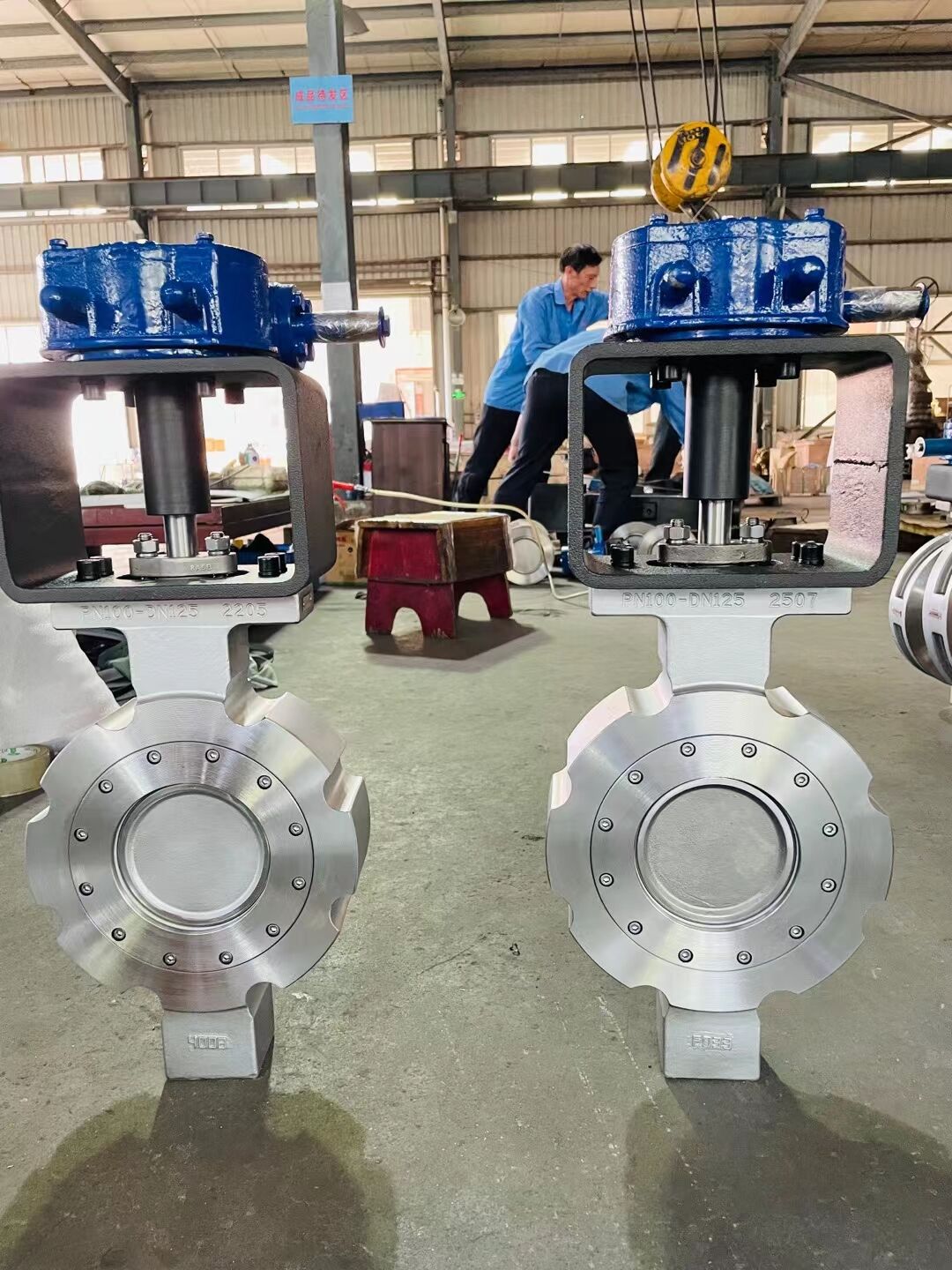 News - The production for Double eccentric butterfly valve
