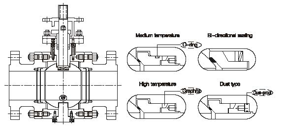 Metal seated trunnion ball valve seat