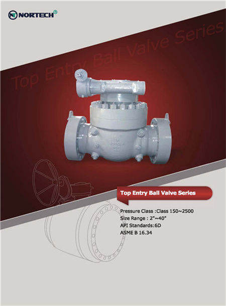 Top Entry Ball Valve page