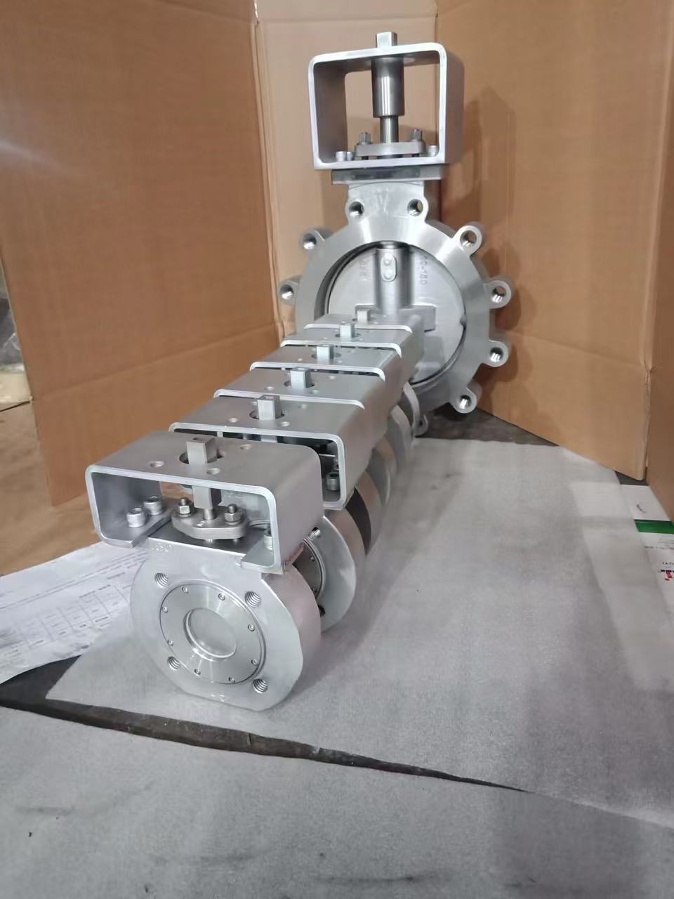 Double eccentric high performance butterfly valve lug type stainless steel