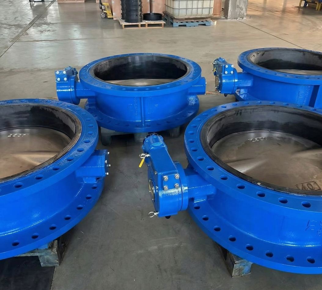 37 units AWWA butterfly valves DN1000 batch production ready for shipment to Saudi Arabia cooling tower project