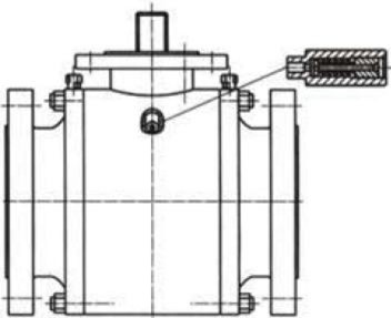 Trunnion ball valve safety relief device