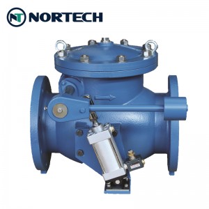 swing-check-valve-with-counterweight-pneumatic actuator